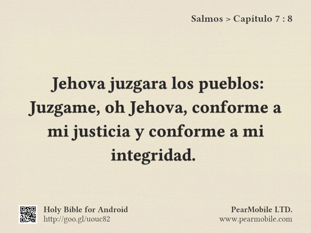 Salmos, Capítulo 7:8